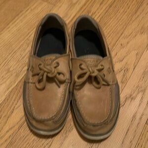 Sperry Brown Leather Boat Shoes